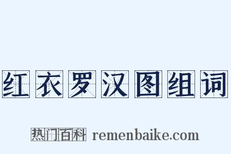 红衣罗汉图组词是什么意思的图片